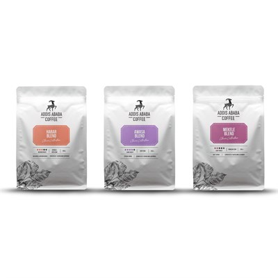 Addis Ababa Coffee - Etiyopya 3lü Kahve Deneme Seti 750 Gr. (Filtre Kahve)