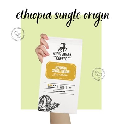 Addis Ababa Coffee - Etiyopya Single Origin 250 Gram & V60 Dripper (Filtre Kahve)