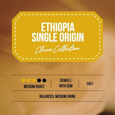 Addis Ababa Coffee - Etiyopya Single Origin Kahve 250 Gr. (Kavrulmuş Çekirdek)