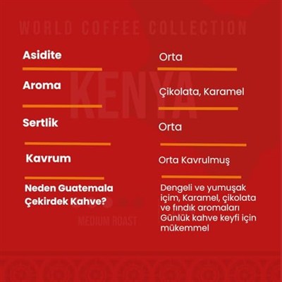 Addis Ababa Coffee - Kenya 250 Gr. Dünya Kahvesi (Kavrulmuş Çekirdek)