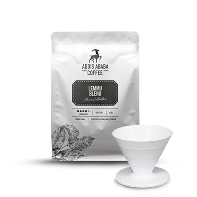 Addis Ababa Coffee - Lemmu Blend 225 gr + V60 Dripper