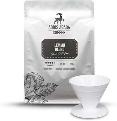 Addis Ababa Coffee - Lemmu Blend Kahve 1000 gr + V60