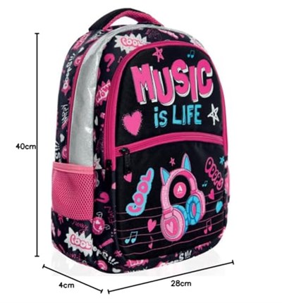 ADEL Junior Sırt Çantası, Music is Life