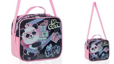 ADEL Kids Beslenme Çantası, Cute Panda, PVC