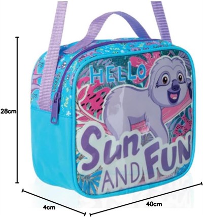 ADEL Kids Beslenme Çantası, Hello Sloth, PVC