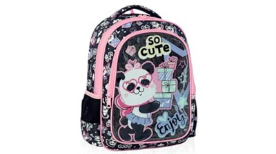 ADEL Kids Sırt Çantası, Cute Panda, PVC
