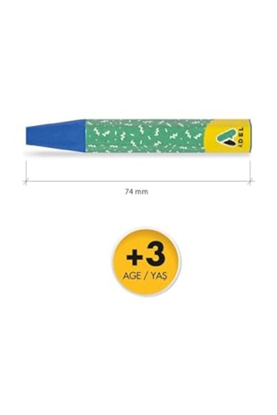 Adel Pastel Boya, 12 Renk, 4280837002 - Seçenekler: 12li, 18li, 24lü