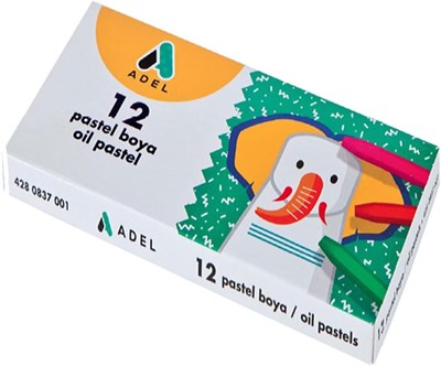 Adel Pastel Boya, 12 Renk, 4280837002 - Seçenekler: 12li, 18li, 24lü