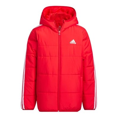 adidas 3-Stripes Padded Jacket Kids, Better Scarlet, 7-8 Yaş