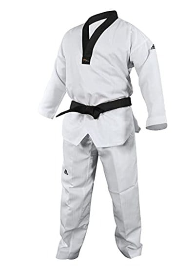 adidas Adi Start II Siyah V Yaka Siyah Kuşak Tekvando Dobok Üniforma