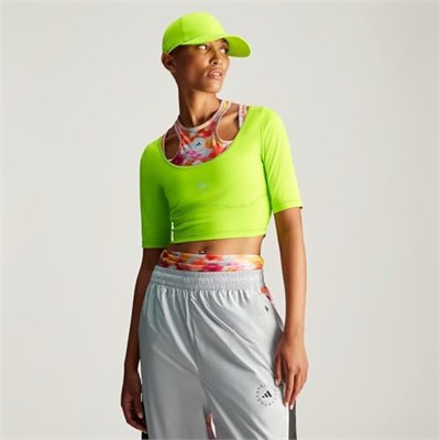 adidas Asmc Crop Kadın Günlük Tişört IX8072 Yeşil