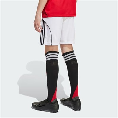 adidas Çocuk Manchester United 25/26 İç Saha Şortu Çocuk Futbol Şortu JP3017 Beyaz