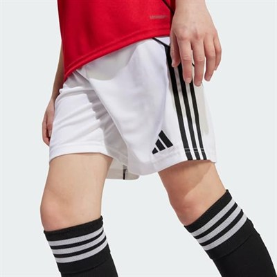 adidas Çocuk Manchester United 25/26 İç Saha Şortu Çocuk Futbol Şortu JP3017 Beyaz