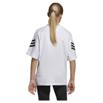 Adidas Erkek Çocuk T-Shirt 5003243503, Beyaz-Siyah, 128