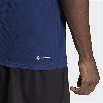 adidas Erkek Train Essentials 3 şeritli antrenman tişörtü (1li paket)