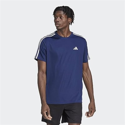 adidas Erkek Train Essentials 3 şeritli antrenman tişörtü (1li paket)