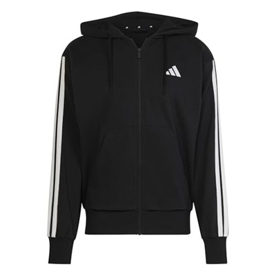 adidas Essential Three Stripes French Terry Fullzip Hoodie Kapüşonlu Sweatshirt Erkek