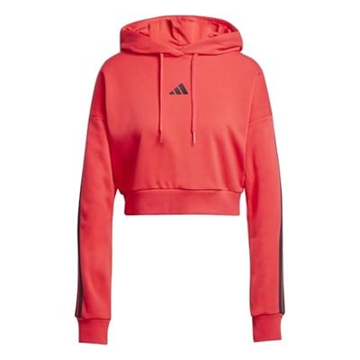 adidas Essentials 3-Stripes French Terry Crop Hoodie