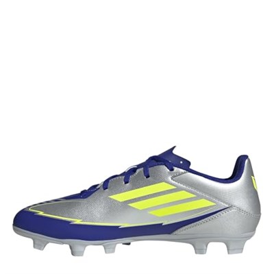 adidas F50 CLUB FG/MG MESSI Unisex Yetişkin Futbol Ayakkabısı (Sert Zemin) SILVMT/SYELLO/LUCBLU 38 EU