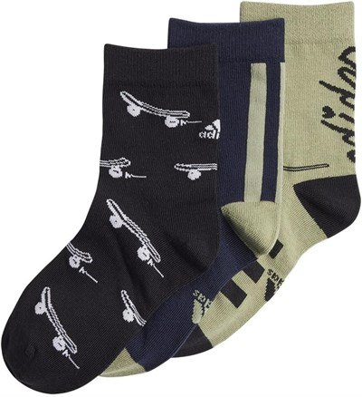 Adidas Haki Erkek Çocuk Paketli Çorap Iw1127-Y Bl 3Pp