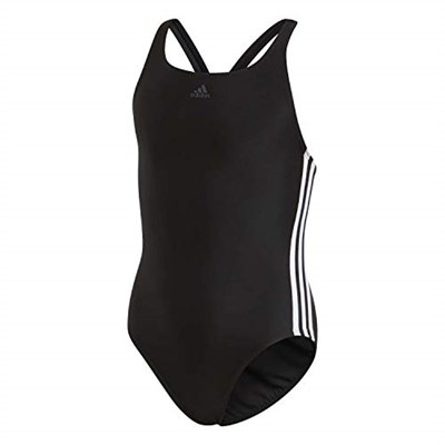 adidas Kiz Çocuk Fit Suit 3S Y Mayo, Black/White