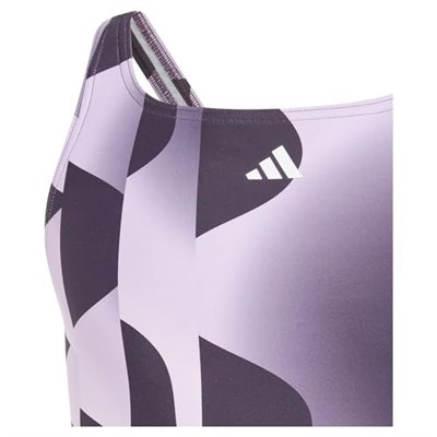 Adidas Kız Performance 3 şeritli Graphic mayo, çocuk mayosu