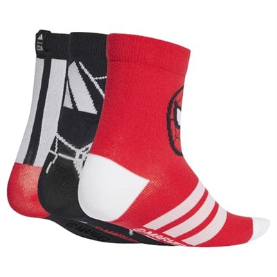 adidas LK MRVL SM 3PP Çorap Kırmızı JG5787 Kırmızı XL