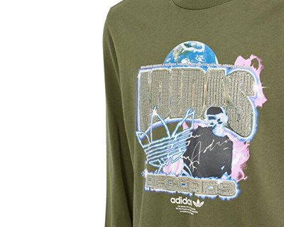 adidas Longsleeve Çocuk Günlük Tişört IR9772 Haki