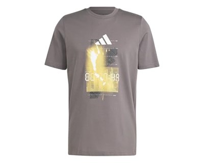 adidas M Hiit G T Erkek Günlük Tişört IS7106 Kahverengi