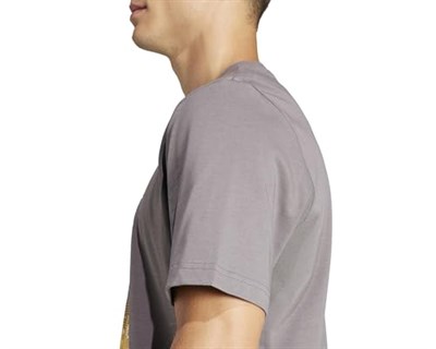 adidas M Hiit G T Erkek Günlük Tişört IS7106 Kahverengi