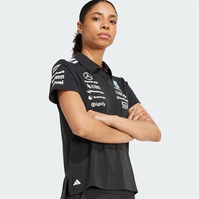 adidas MERCEDES - AMG PETRONAS FORMULA ONE TEAM BLACK POLO WOMEN