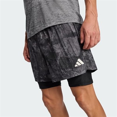 adidas Own The Run Spray Dye 2-In-1 Erkek Şort