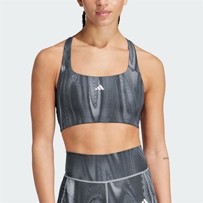 adidas Powerimpact Training Medium-Support 3-Stripes Kadın Büstiyer
