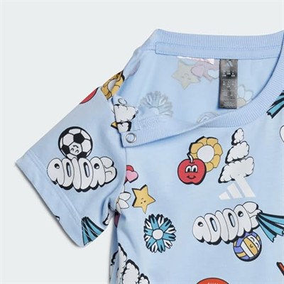 adidas Seasonal Essentials Fun Allover Print Set Kids JD062