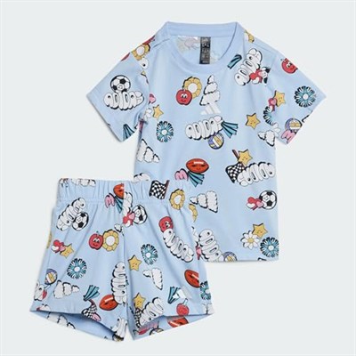 adidas Seasonal Essentials Fun Allover Print Set Kids JD062