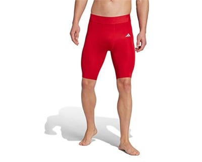 Adidas TECHFIT SHRT TIGHT M Erkek Antrenman Kısa Tayt JP1464 Kırmızı - Bedenler: S, M, L, XL
