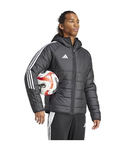 adidas Tiro 24 Winter Erkek Siyah Kapüşonlu Mont