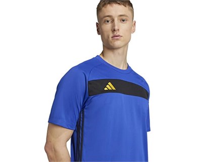 adidas Tiro Es Jsy Erkek Futbol Antrenman Tişörtü JW4613 Mavi