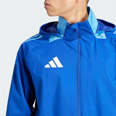 adidas Tiro24 C Awjkt Erkek Futbol Antrenman Ceketi IR7561 Mavi