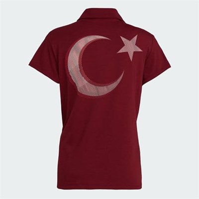 adidas Turkiye Polo W Türkiye Kadın Antrenman Polo Tişörtü JG5702 Kırmızı