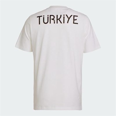 adidas Turkiye Tee C M Türkiye Erkek Antrenman Tişörtü JD8307 Beyaz