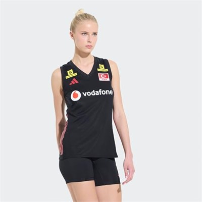 Adidas Türkiye Voleybol Milli Takim Formasi Türkiye Kadın Voleybol Milli Takım Forması KM7476 Siyah - Bedenler: M, L