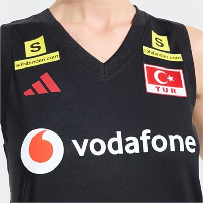 Adidas Türkiye Voleybol Milli Takim Formasi Türkiye Kadın Voleybol Milli Takım Forması KM7476 Siyah - Bedenler: M, L