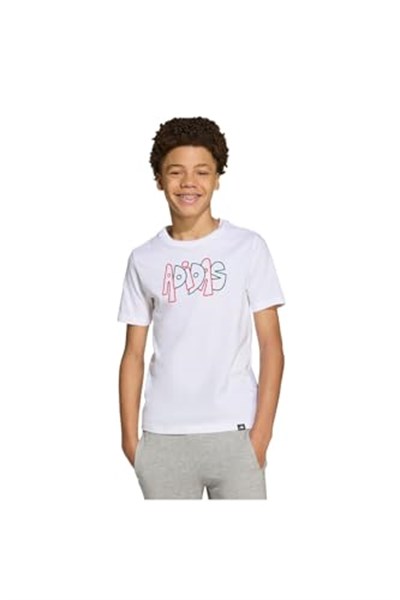 Adidas Unisex Çocuk Kısa Kollu Shirt Jv5245