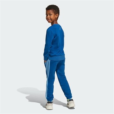 adidas Unisex Çocuk LK DY LS JOG Eşofman Takımı DMARIN/SEFLAQ 7-8A
