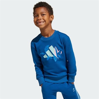 adidas Unisex Çocuk LK DY LS JOG Eşofman Takımı DMARIN/SEFLAQ 5-6A
