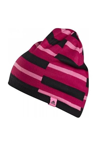 Adidas W59308 STRIPY BEANİE 2-6 Yaş Çocuk Beresi Pembe