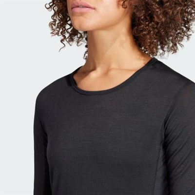 adidas Xpr Mer50 Ls W Kadın Uzun Kollu İçlik HZ8557 Siyah