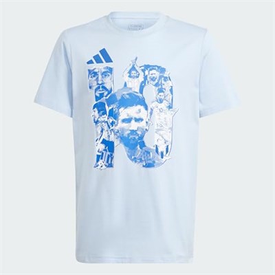 adidas Y Mesii G T Çocuk Futbol Tişörtü IU2227 Siyah