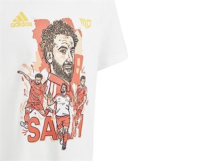 adidas Y Salah G T Genç Futbol Tişörtü HT5190 Beyaz